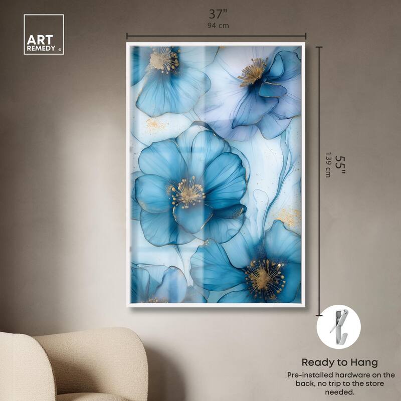 Gilded Cyanescence Shadowbox by Art Remedy