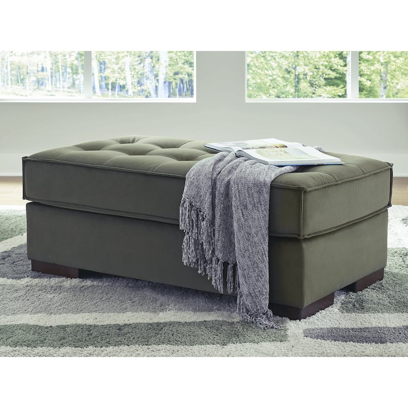 Signature Design by Ashley Marlow Peak Green Oversized Accent Ottoman