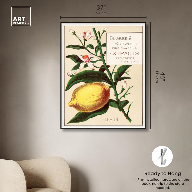 Lemon Canvas by Art Remedy