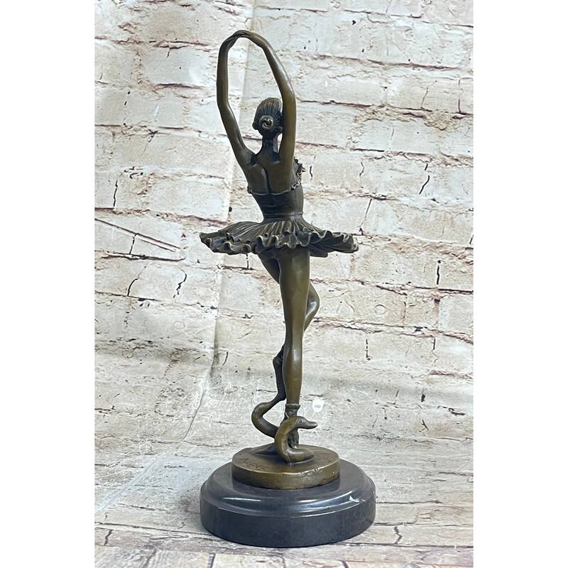 Art Deco Hot Cast Bronze Graceful Ballerina Ballet Statue Sculpture Milo Sale