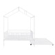 preview thumbnail 13 of 14, House-Shaped Metal Full Size House Bed with Fence and Twin Trundle