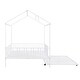 preview thumbnail 28 of 32, Roomfitters Full Size Metal House Bed with Fence, Space-Saving Design with Trundle, Fun and Functional