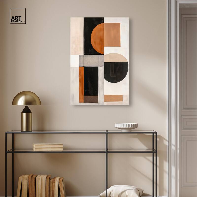 Divided Circle I Canvas by Art Remedy, Gallery Wrapped