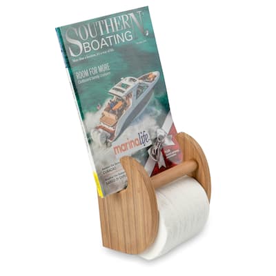 Teak Magazine/Toilet Paper Holder - 6" L x 5" W x 6-1/2" H