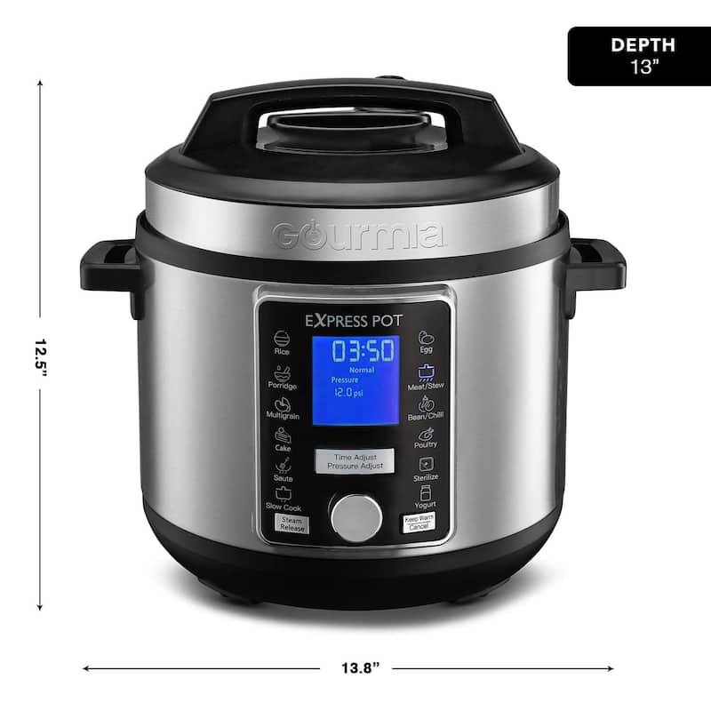 6 Qt Digital Pressure Cooker, Auto Pressure Release, Pressure Control