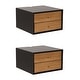 preview thumbnail 53 of 82, Nathan James Harper 2-Drawer Mid-Century Side Table