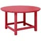 preview thumbnail 119 of 180, Polytrends Laguna Kids Outdoor 38" Round Poly Dining Table for Children Red