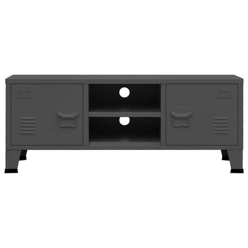 vidaXL TV Stand TV Console Sideboard TV Unit Home Media Unit Cupboard Metal - 41.3" x 13.8" x 16.5"