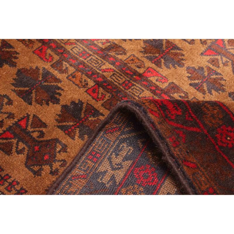 ECARPETGALLERY Hand-knotted Teimani Brown Wool Rug - 2'8 x 4'6