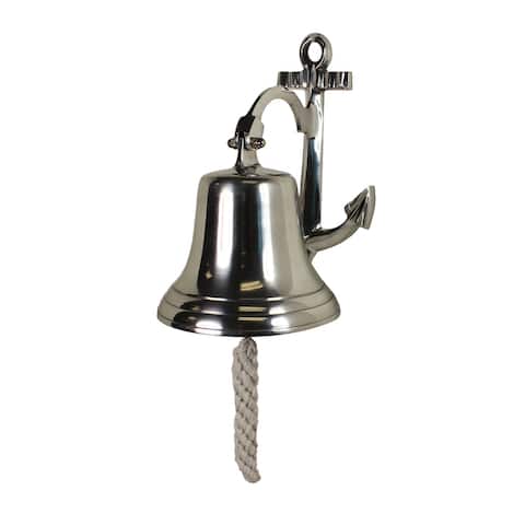 Nautical Solid Aluminum Ship Bell With Anchor