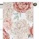 preview thumbnail 3 of 3, Boho Shabby Chic Floral Girl Window Treatment Curtain Panel Ivory Bohemian Vintage Garden Watercolor Flower Nature Elegant Rose