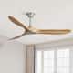 Option Silver with Walnut Wood Blades No Light