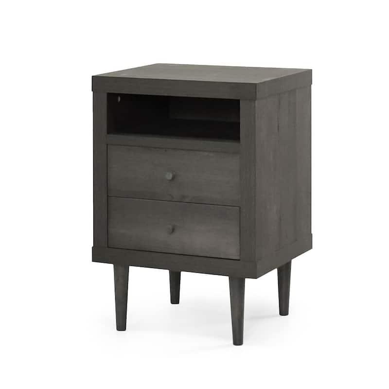 18.65'' L Modern 2-Drawer Nightstand by Christopher Knight Home