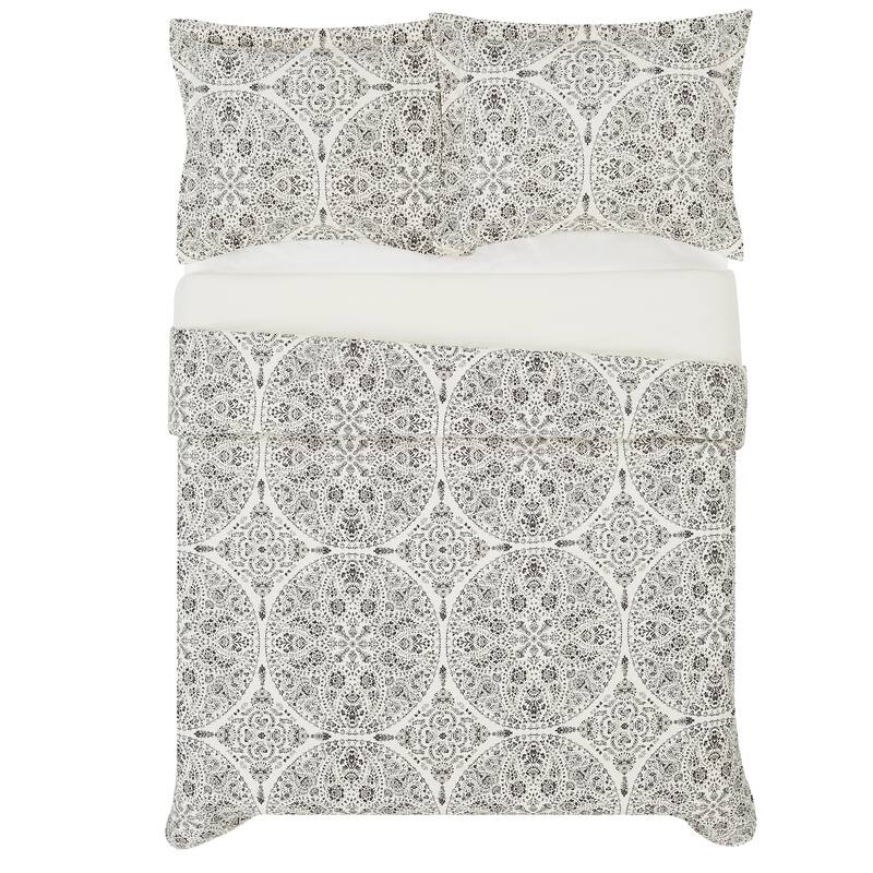 Cannon Gramercy Medallion 3 Piece Duvet Cover Set