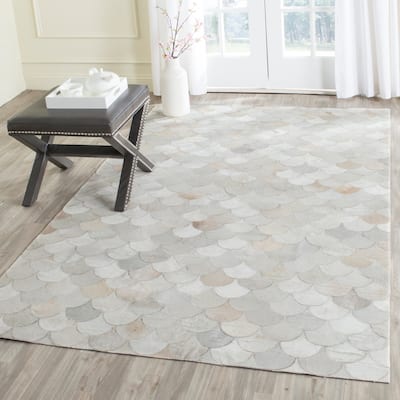 SAFAVIEH Handmade Studio Leather Dorotheia Modern Leather Rug