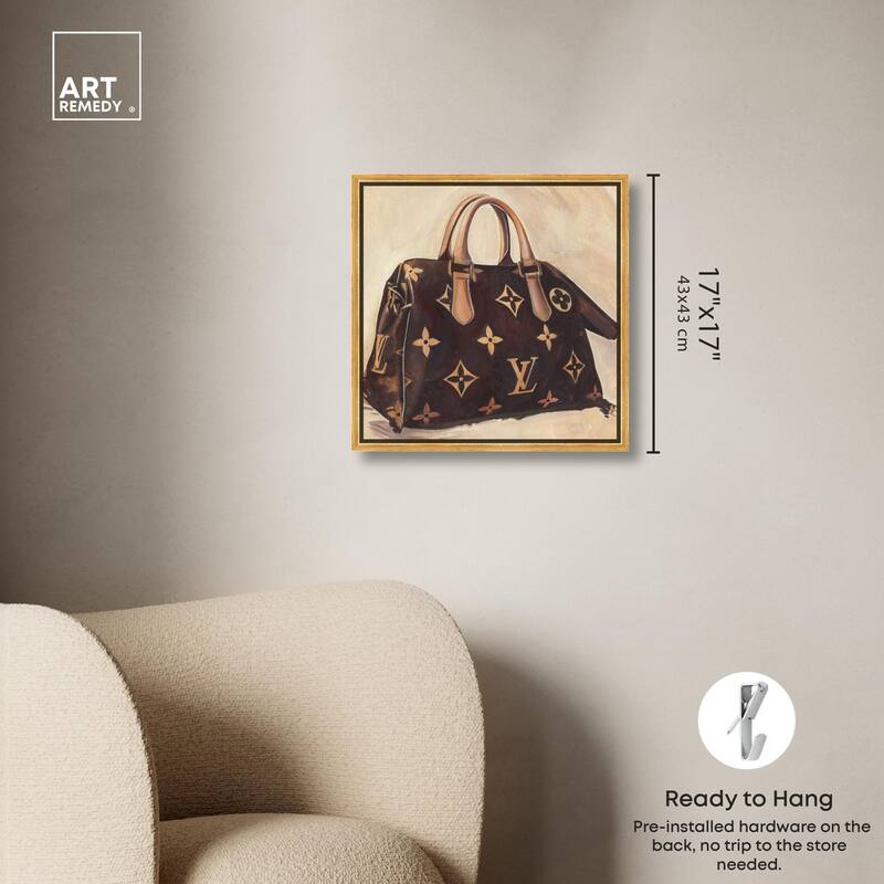 Doll Memories Majestic Monogram Canvas by Art Remedy