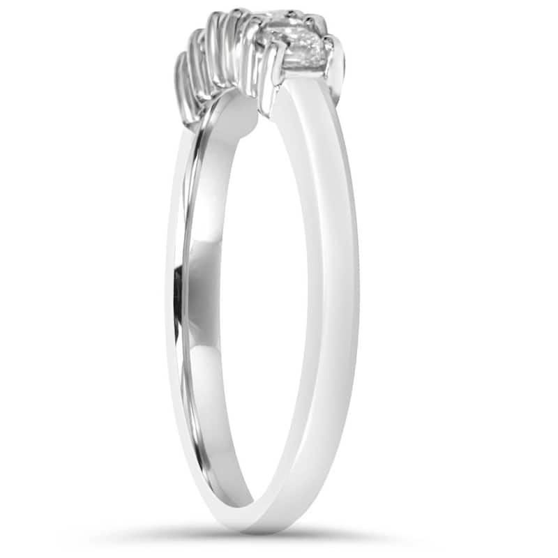 1/2ct Princess Cut Diamond White Gold Wedding Ring