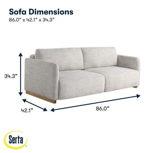 dimension image slide 5 of 7, Serta Tyson Convertible Sofa