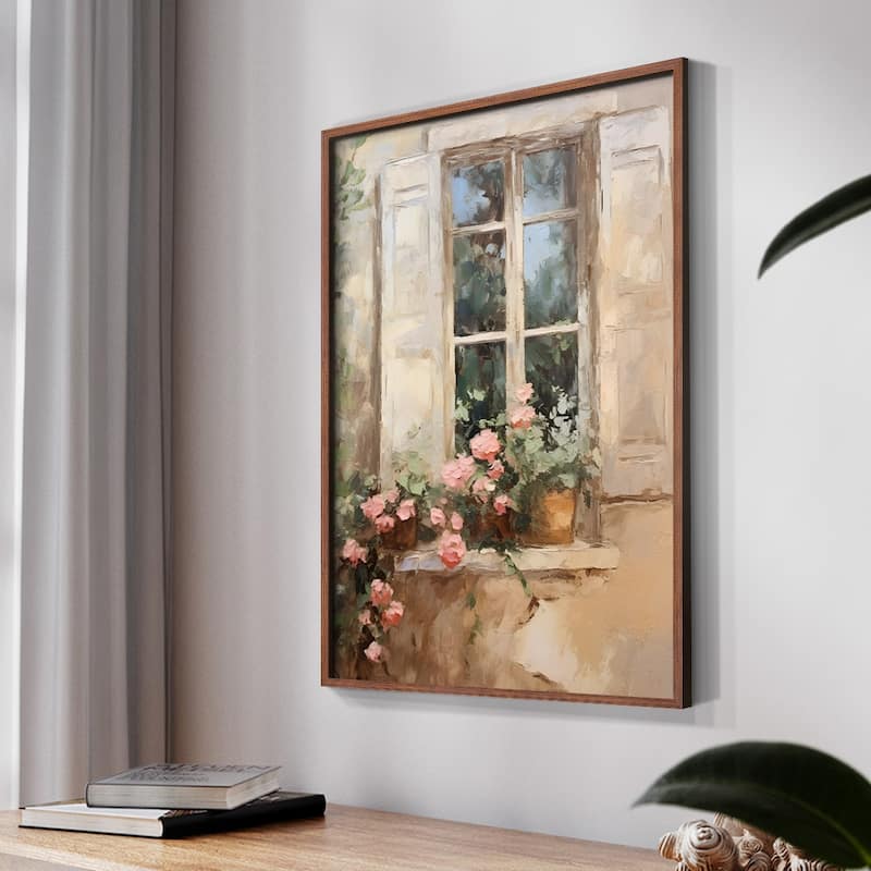 Vintage Floral Print CCXXXVI -Framed Print