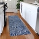 preview thumbnail 103 of 132, Premium Washable Super Soft Modern Maze Mayfield Rug Navy - 2'3" x 7'6"