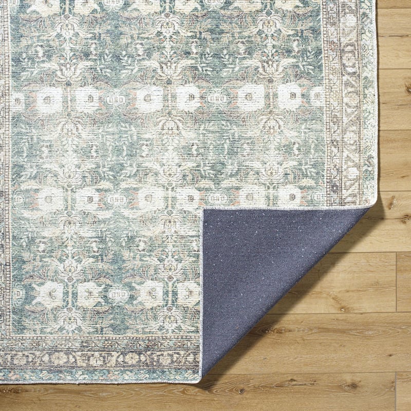 Livabliss Vinny Washable Traditional Area Rug
