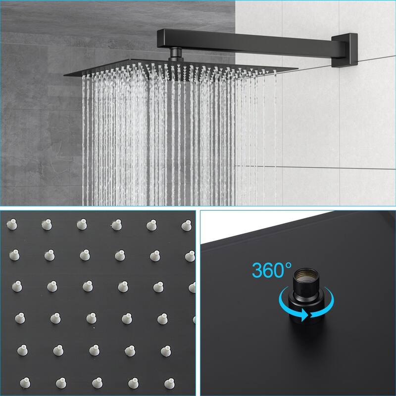 Modern Wall Mounted Dual Shower Head Shower Set