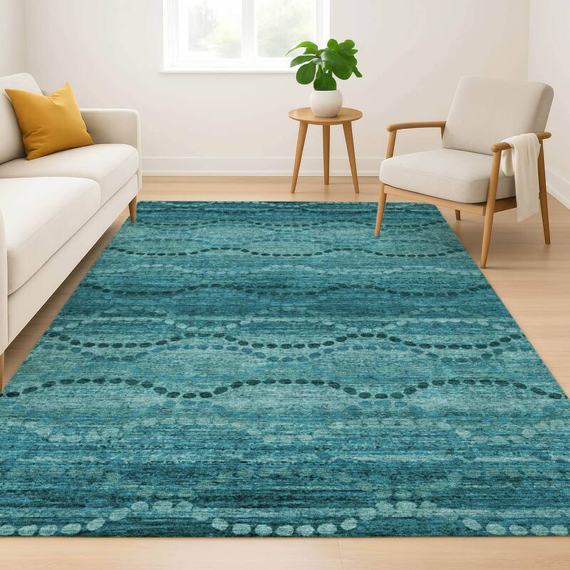Premium Washable Super Soft Boho Stripes Mayfield Rug