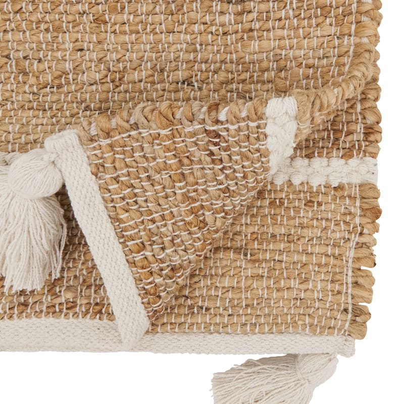 Earthy Charm Woven Stripe Table Runner
