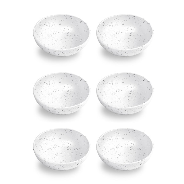 slide 2 of 3, Abode Homewares Terrazzo Merge Bowl - White - 7" - Set of 6 6 Piece
