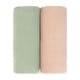 preview thumbnail 34 of 65, Muslin Swaddle Blankets, Pack 1 & 2 by Comfy Cubs Sage and Blush - Pack of 2