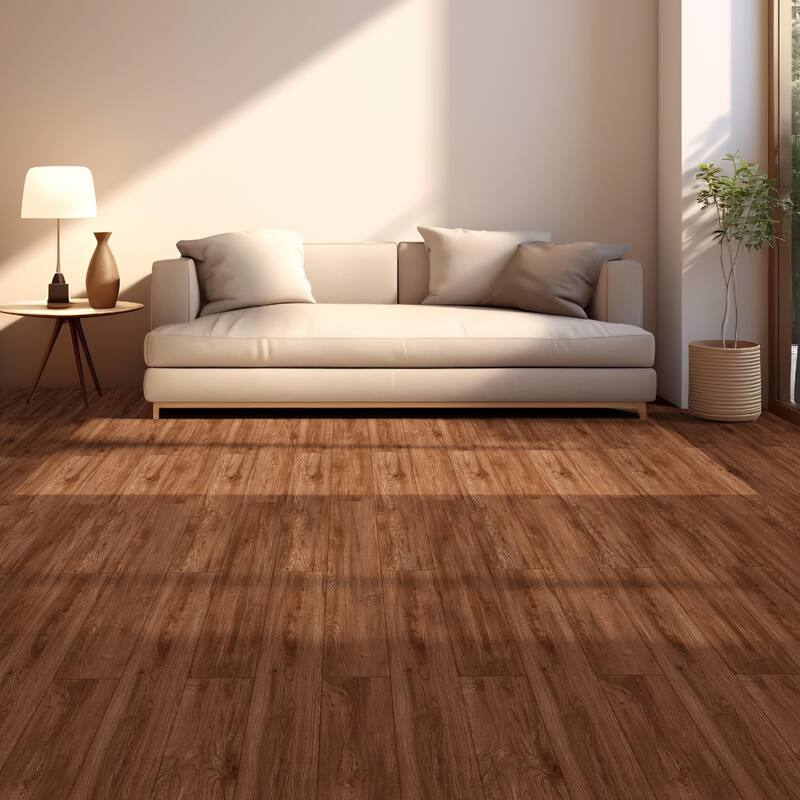 Art3d 10pcs 48"x7.2" Click-lock Wood Grain Flooring Cover 24 Sq.Ft.