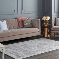 3 5 Modern Style Taupe Brown Hand Loomed Round Area Throw Rug 33440533 In 2020 Rugs Area Throw Rugs Viscose Rug