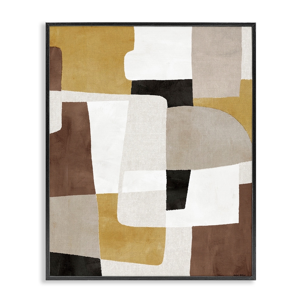 Stupell Funky Boho Geometric Shapes Framed Giclee Art Design By Amber Sterling