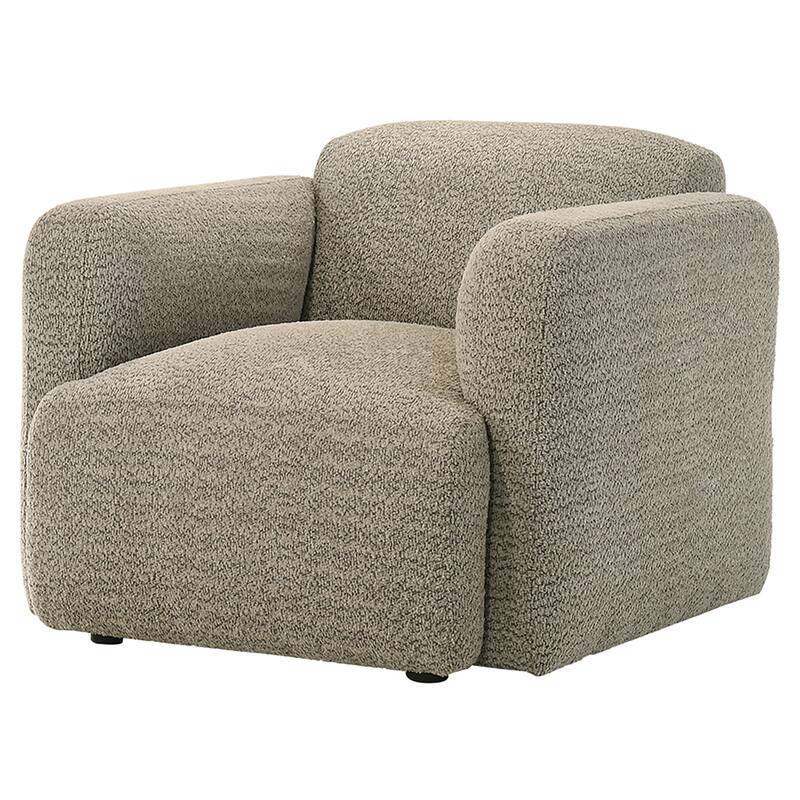 Dorset Fabric Upholstered Round Track Arm Accent Chair - 35.75" x 36.75" x 29.25"