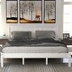 preview thumbnail 18 of 62, Solid Wood Platform Bed Frame with Headboard & Strong Slats Support