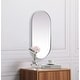 preview thumbnail 5 of 9, Elegant Lighting MR2A2448 Asha 24" W x 48" H Oval Framed Bathroom