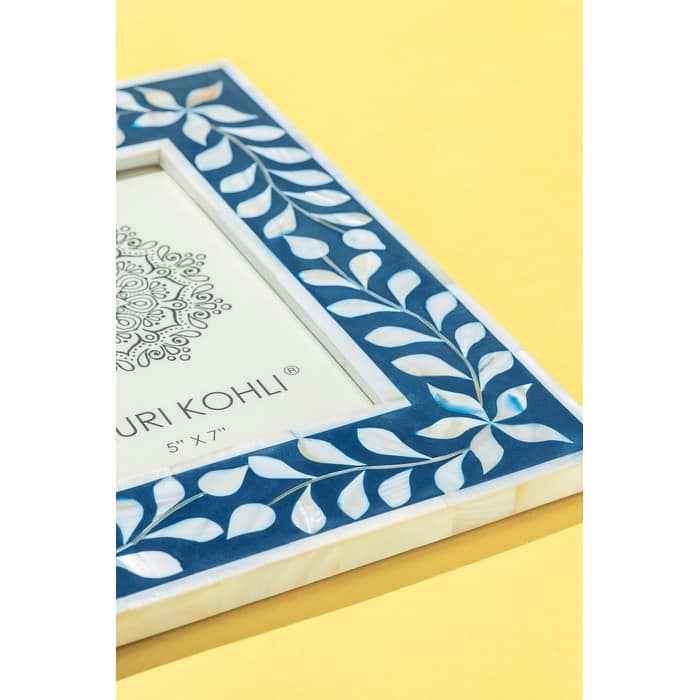 Jodhpur Mother of Pearl Picture Frame - Blue