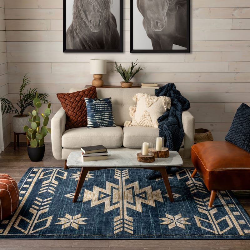 Well Woven Tulsa Canton Southwestern Area Rug