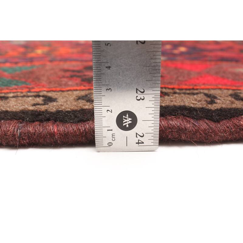 ECARPETGALLERY Hand-knotted Andelz Red Wool Rug - 4'2 x 6'11