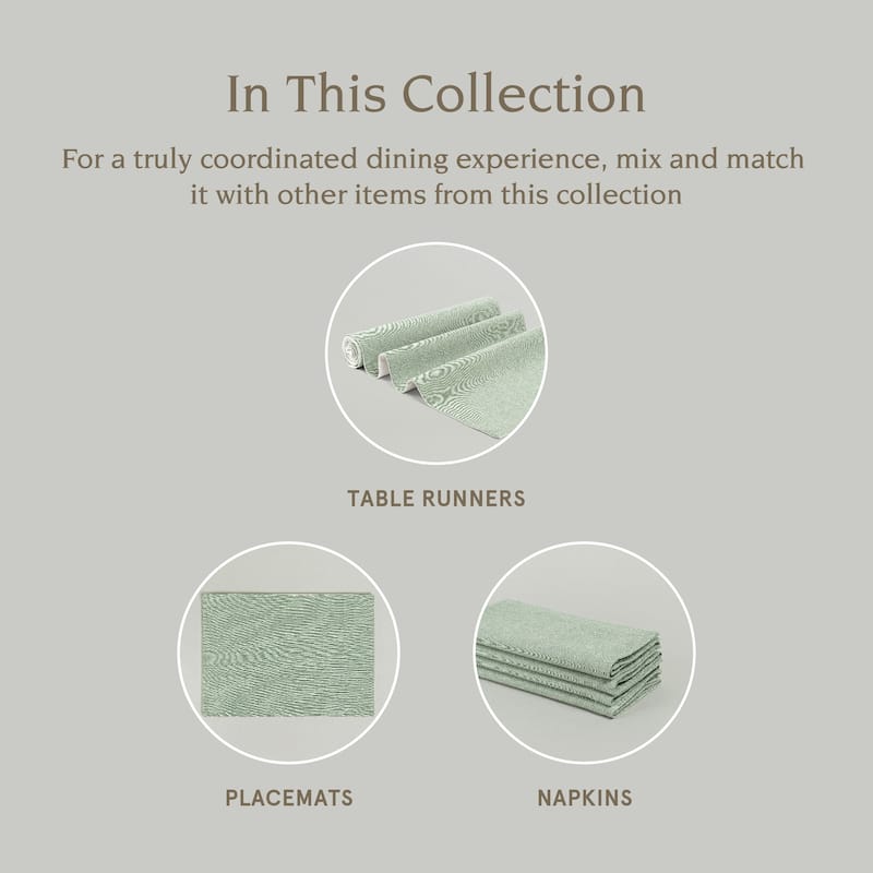 over&back 100% Cotton Woven Chambray Placemats - Set of 4