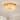 Rennnsan 24 in. 7-Light Modern Gold Murano Translucent Glass Flush Mount Ceiling Light - 23.6 in. Dia Ă— 5.9 in. H