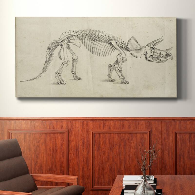 Dinosaur Study II- Premium Gallery Wrapped Canvas - Ready to Hang