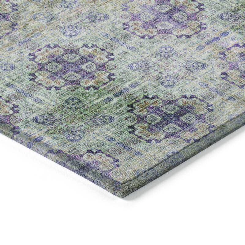 Altolu Garden-Inspired Weather Resistant Classic Meets Modern Runner Outdoor Rug