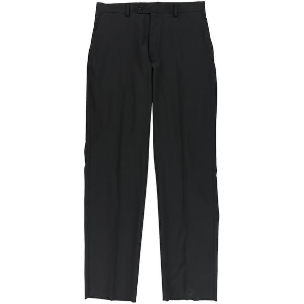 mens black striped dress pants