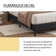 preview thumbnail 19 of 59, alazyhome Upholstered Platform Bed Frame with Button Tufting Headboard