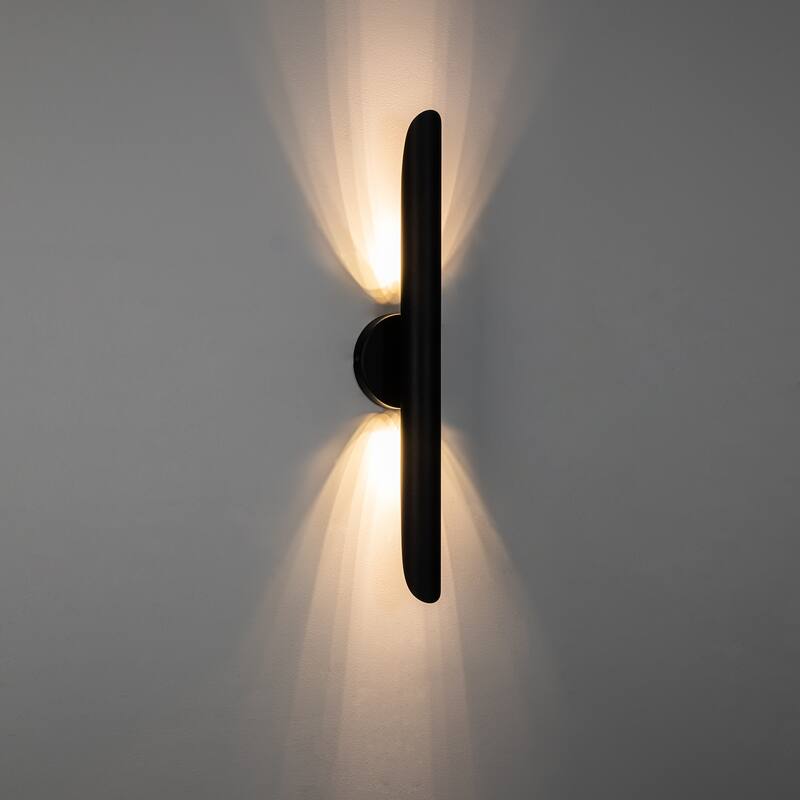 23.6-inch Minimalist Linear Dimmable Bathroom Vanity Light over Mirror Metal LED Wall Sconces Lighting