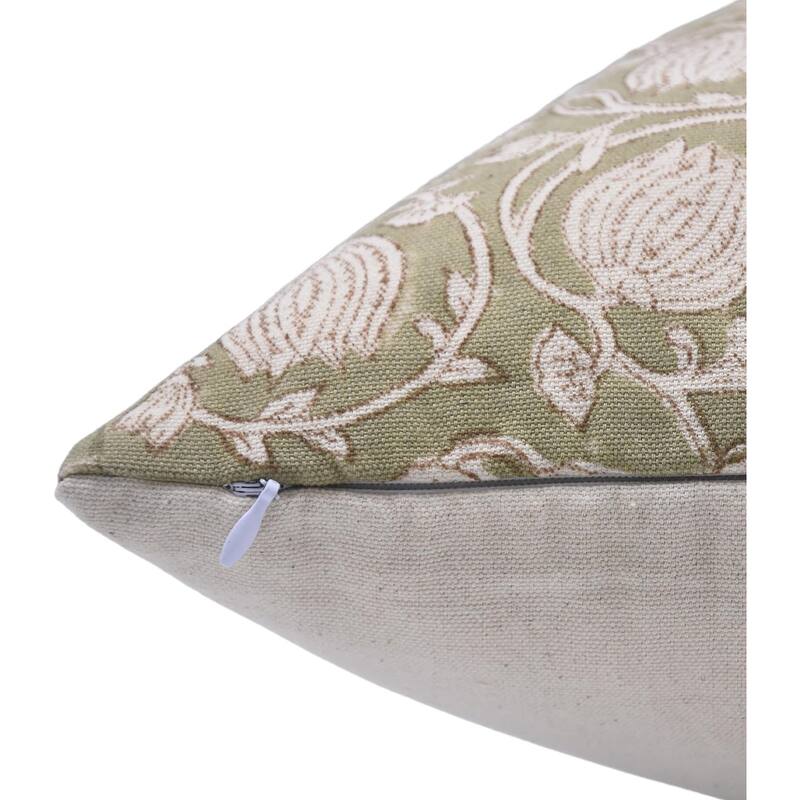 Fabdivine Cotton Farmhouse Block print pillow Cover