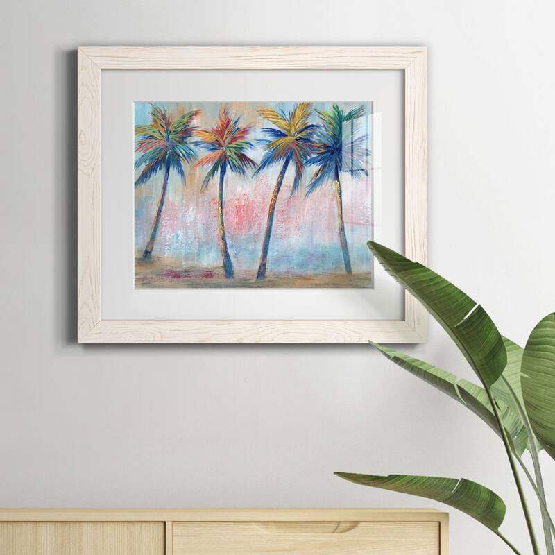 Color Pop Palms-Premium Framed Canvas - Ready to Hang