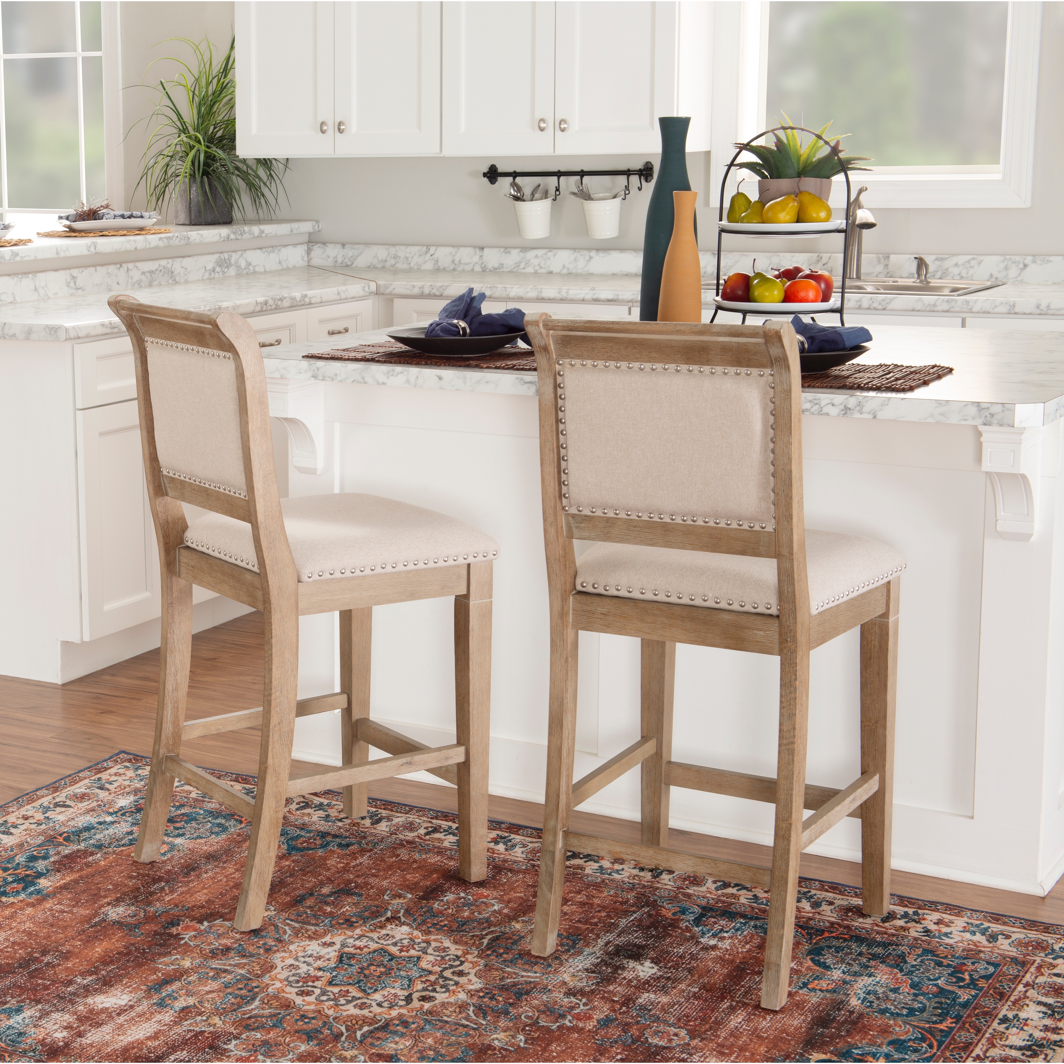 The gray barn gold 2025 creek natural elmwood counter stool