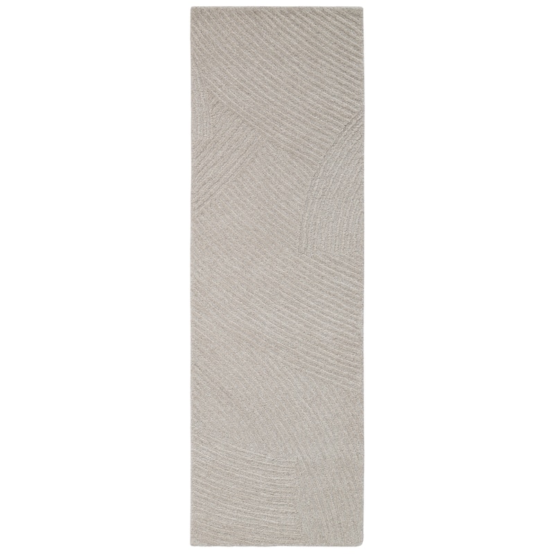 Terra by Obeetee Jaipur Dune Natural Rug - Natural/Criss Cross - 2'6" x 8'